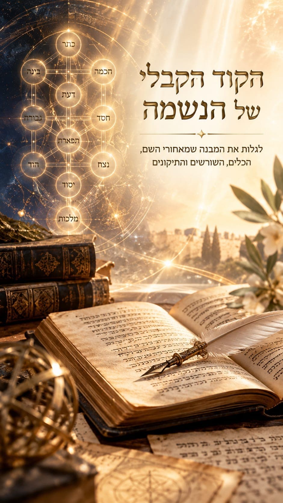 הקוד הקבלי של הנשמה — לגלות את המבנה שמאחורי השם, הכלים, השורשים והתיקונים